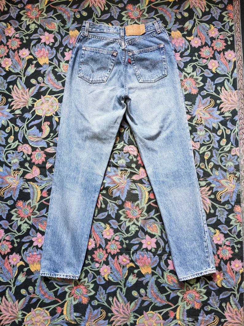 Vintage Levi's 901 Boyfriend Jeans USA 80s Stone Washed Mom Jeans image 4