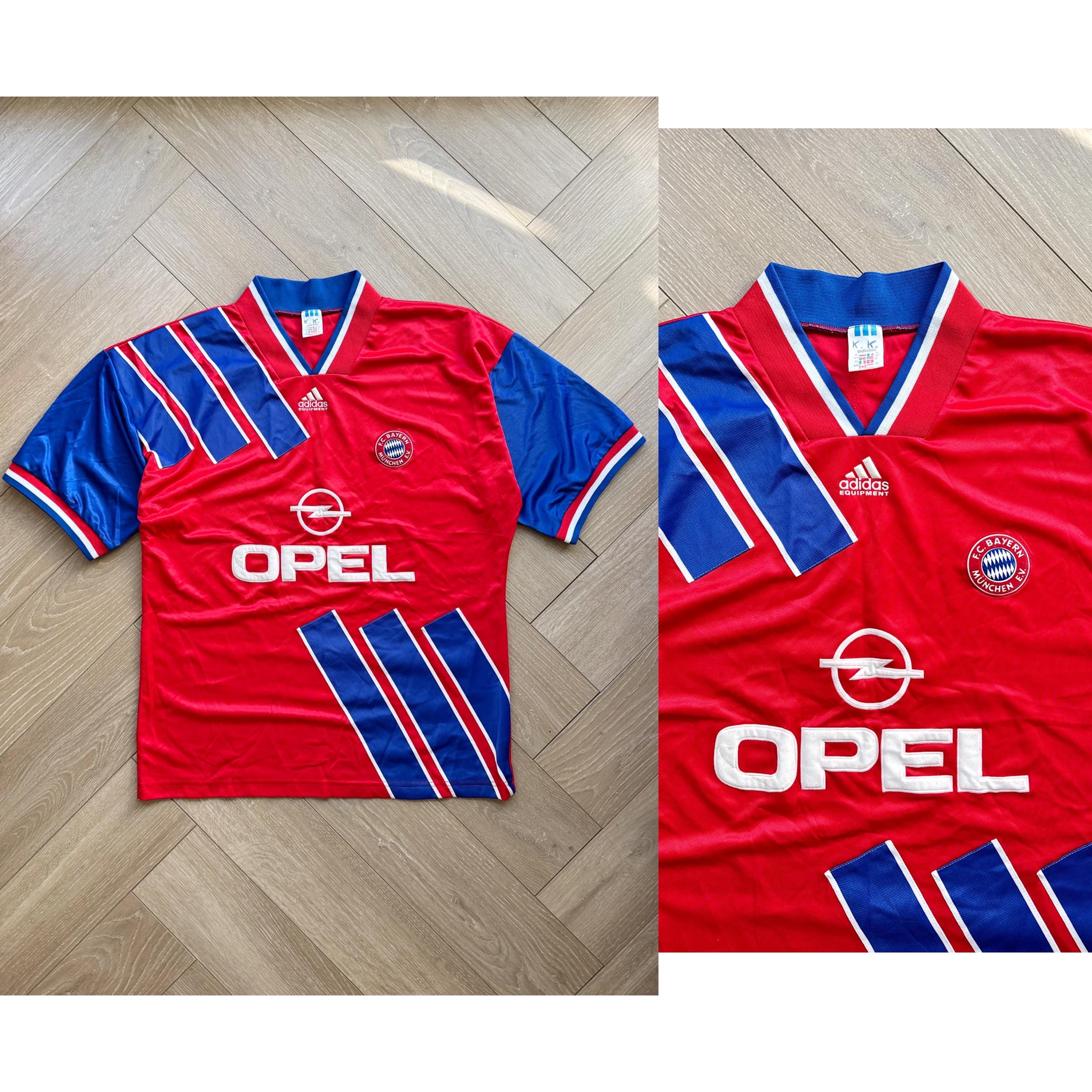 Vintage Bayern Munich 1994/95 Home Opel Jersey Soccer's 90s