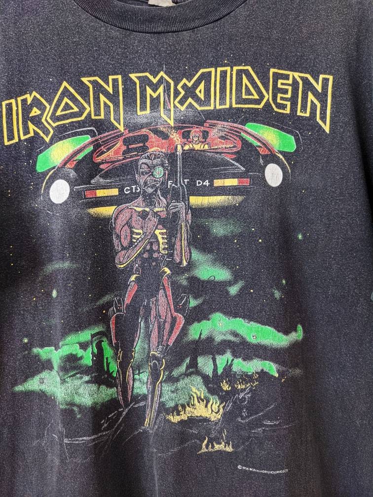 ヴィンテージ アイアン メイデン 1986 マーチ Tシャツ Somewhere in 