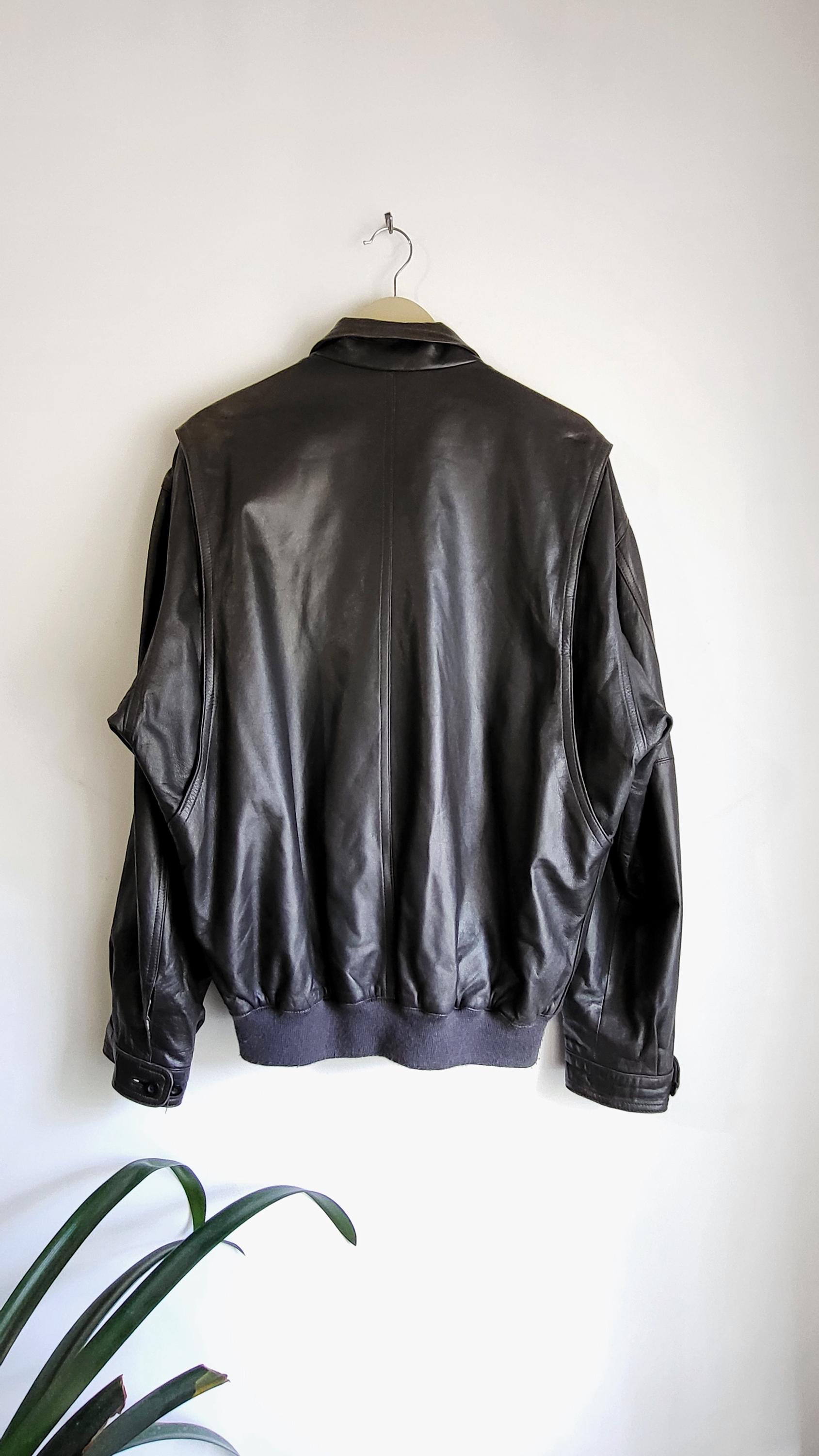Vintage Burberrys Leather Jacket - Etsy