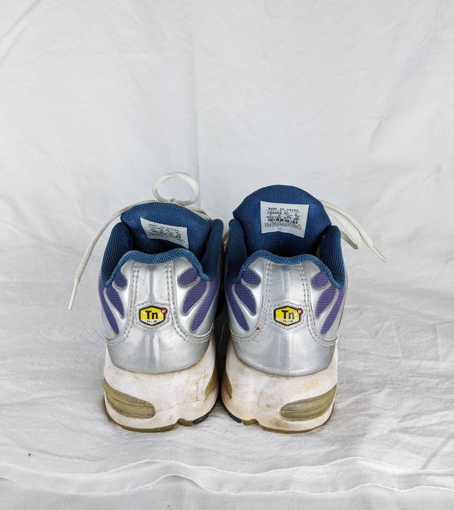 Vintage Rare Nike Collector Air Max Tn 2000 Met Silver Blue 40sz 