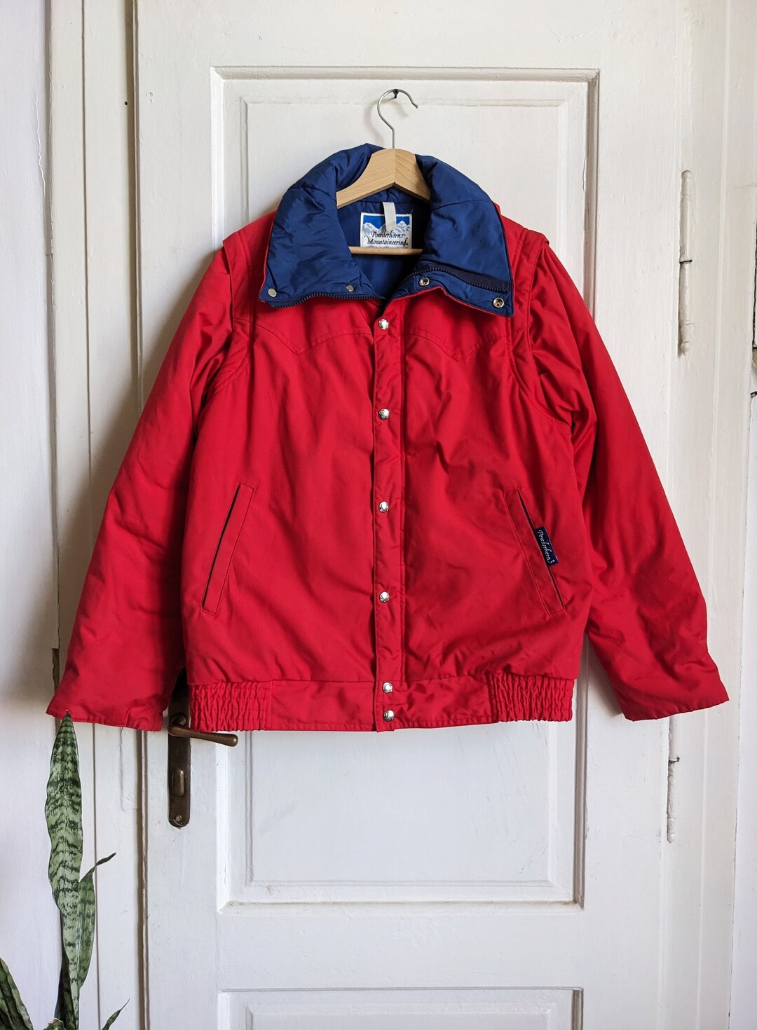 Vintage 80s Powderhorn Mountaineering Jacket Red Ski - Etsy