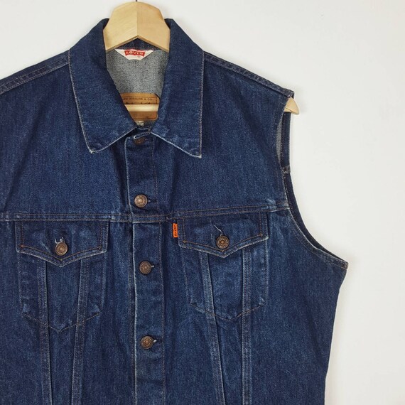 Vintage 70s Levis Vest Denim Jacket Made in France - Etsy