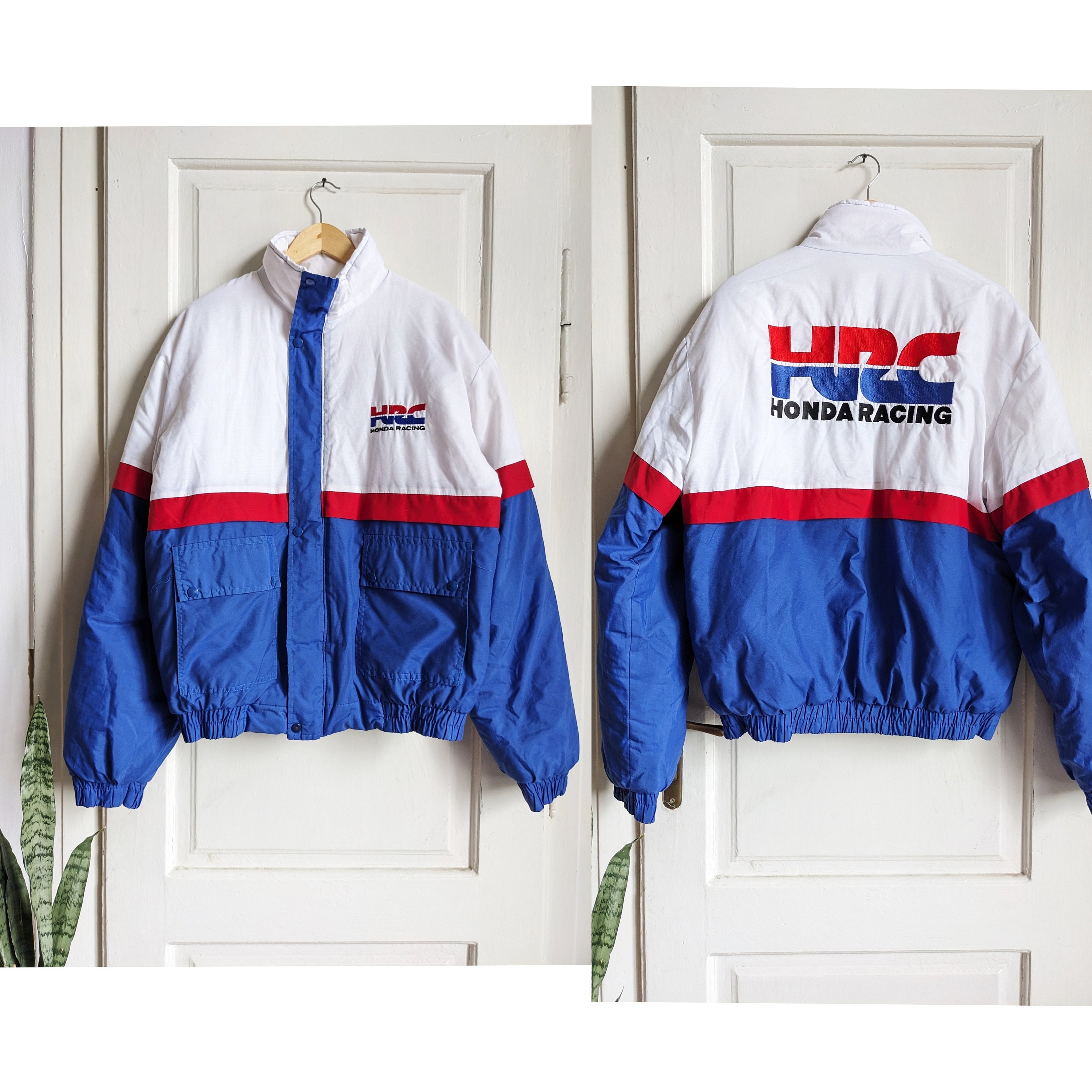 Vintage 80s Honda HRC Racing Jacket - Etsy Vintage 80s Honda HRC Racing Jacket - Etsy