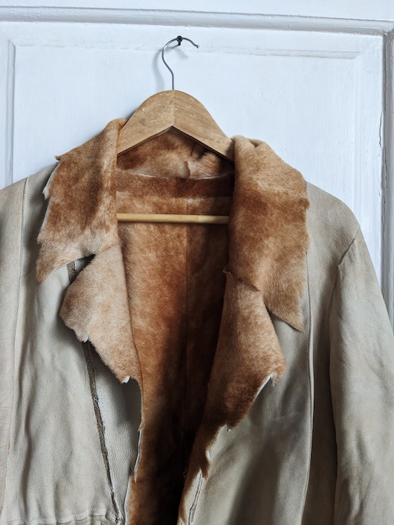 Rindi Patchwork Fur Leather Jacket Shearling - image 7