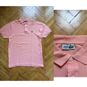 Vintage Chemise Lacoste Polo Shirt Peach colour