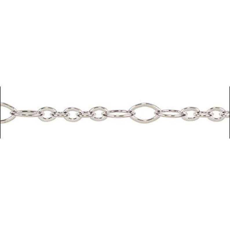 Silver Plate 5:3 Oval Chain