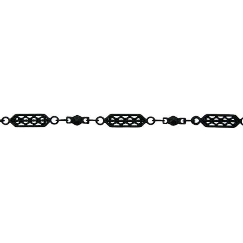 Nite Black Tribal Filigree Chain