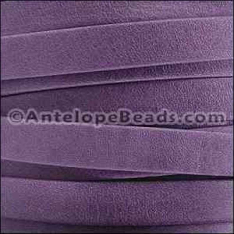 Arizona 10mm Flat Leather Cord Violet per INCH