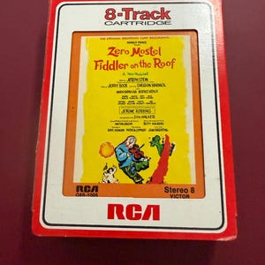 Zero Mostel 8 Track Tape Fiddler On The Roof 1964 Record  08S 1005