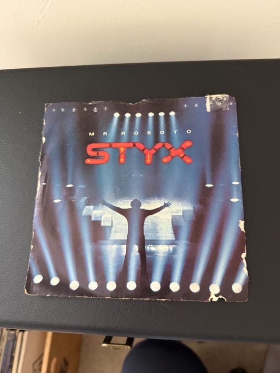 Styx "Mr. Roboto" "Snowblind" 45 1983 A&M Picture Sleeve