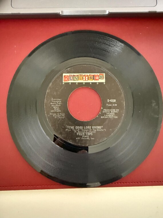 Four Tops – Ain't No Woman (Like The One I've Got) - 1973 - Dunhill D-4339 7" 45