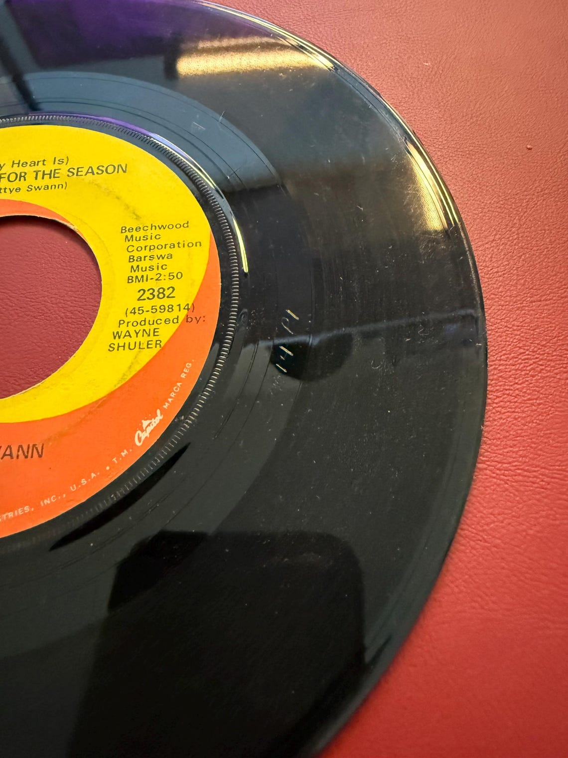Bettye Swann - Closed For The Season Don't Touch Me CAPITOL 2382 45 VINYL 7", photo 3 of 5