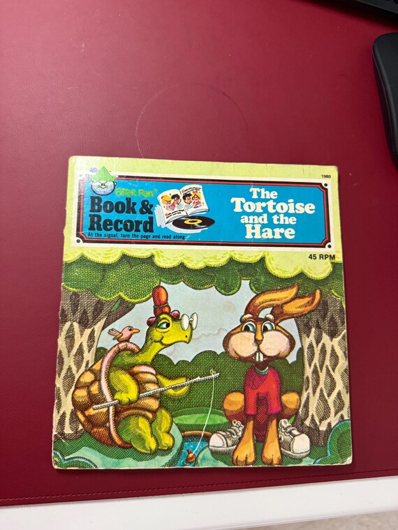 The Tortoise and the Hare Book and 45 Record - 1980s Read Along
