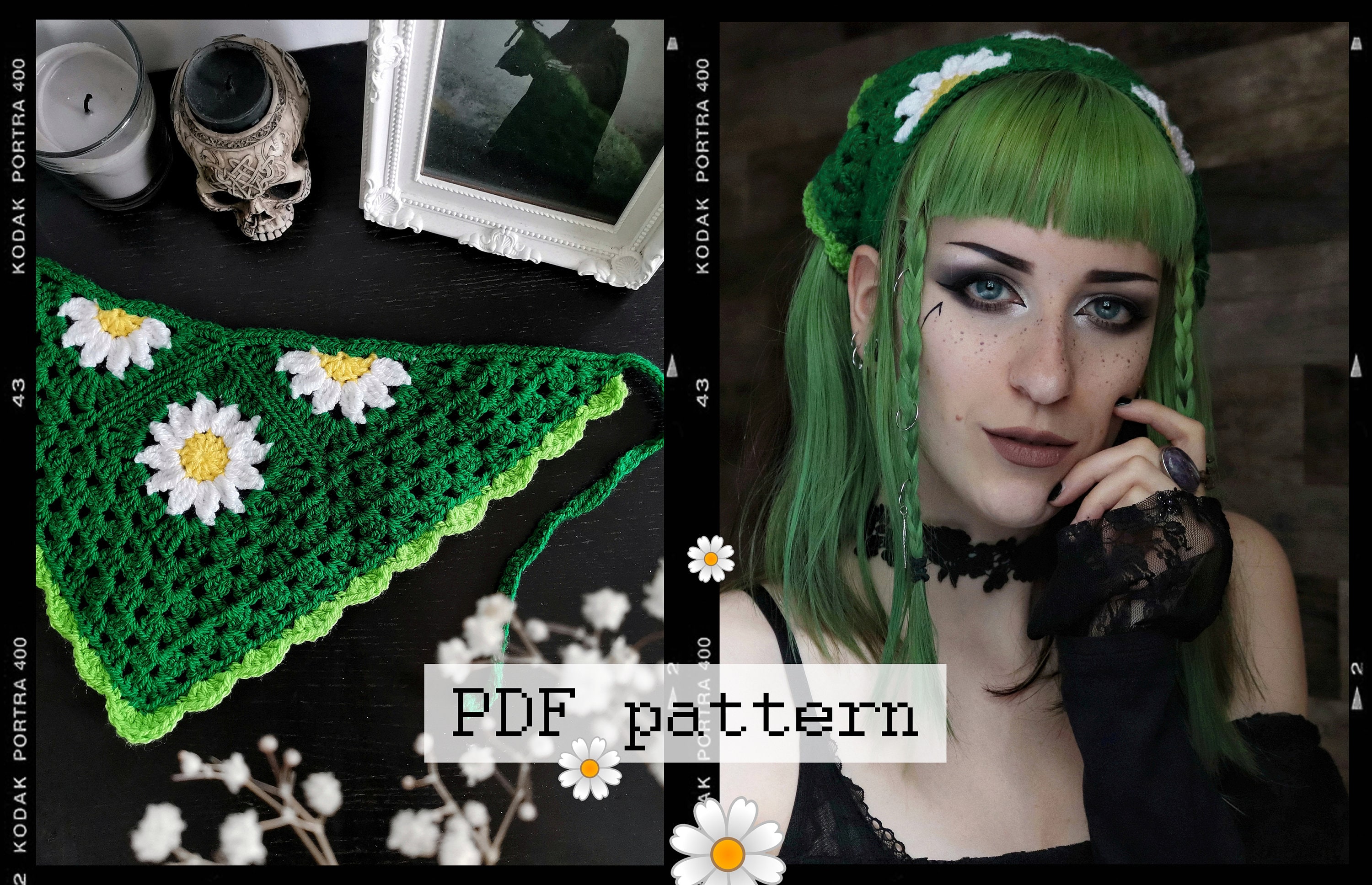 Daisy Bandana Crochet Pattern Etsy