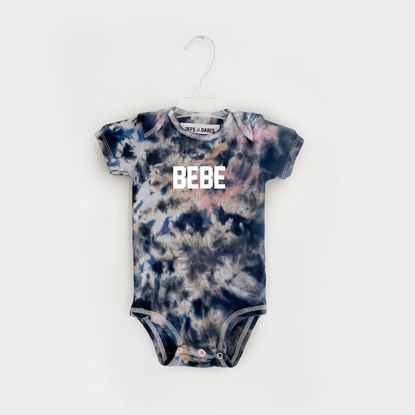 MOON WALK BABESIE <3 tie-dye baby bodysuit - personalizable - long or short sleeve