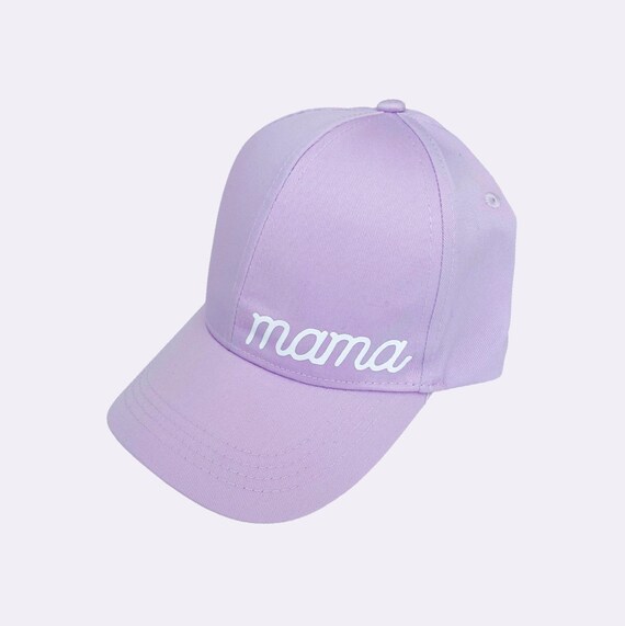 MAMA CAP 3 Lilac Printed Mama Baseball 