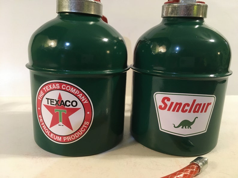Sinclair 1 Quart Pump Oil Cans Gas Station Gasoline Sign Dino Etsy