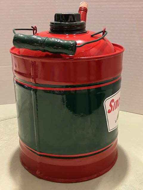 SINCLAIR Vintage GAS Kerosene Can Station Oil Co Sign 1 Gallon Spout ...