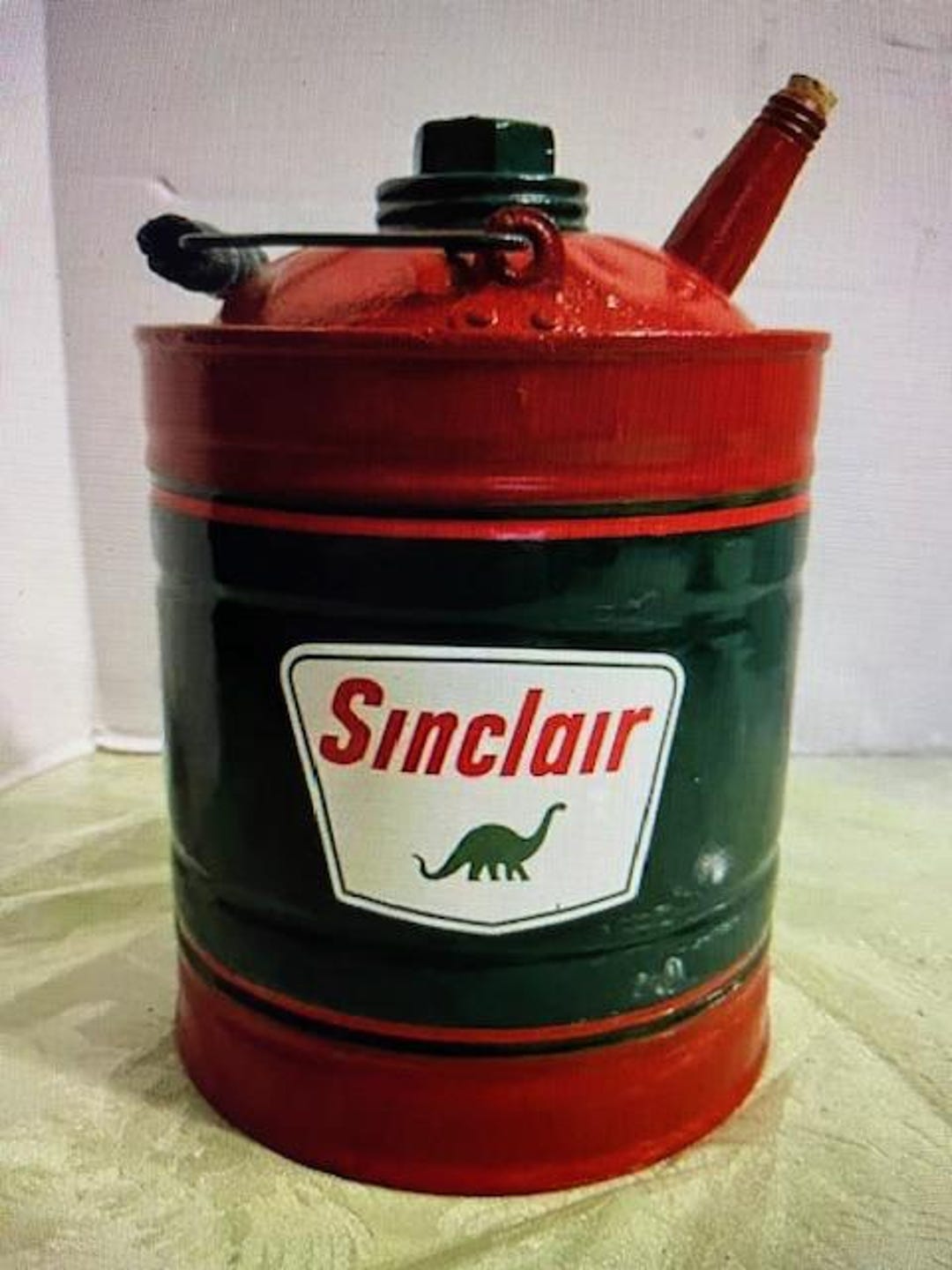 SINCLAIR Vintage Gas Kerosene CAN Station Coal Oil 1 Gallon Motor Decal ...