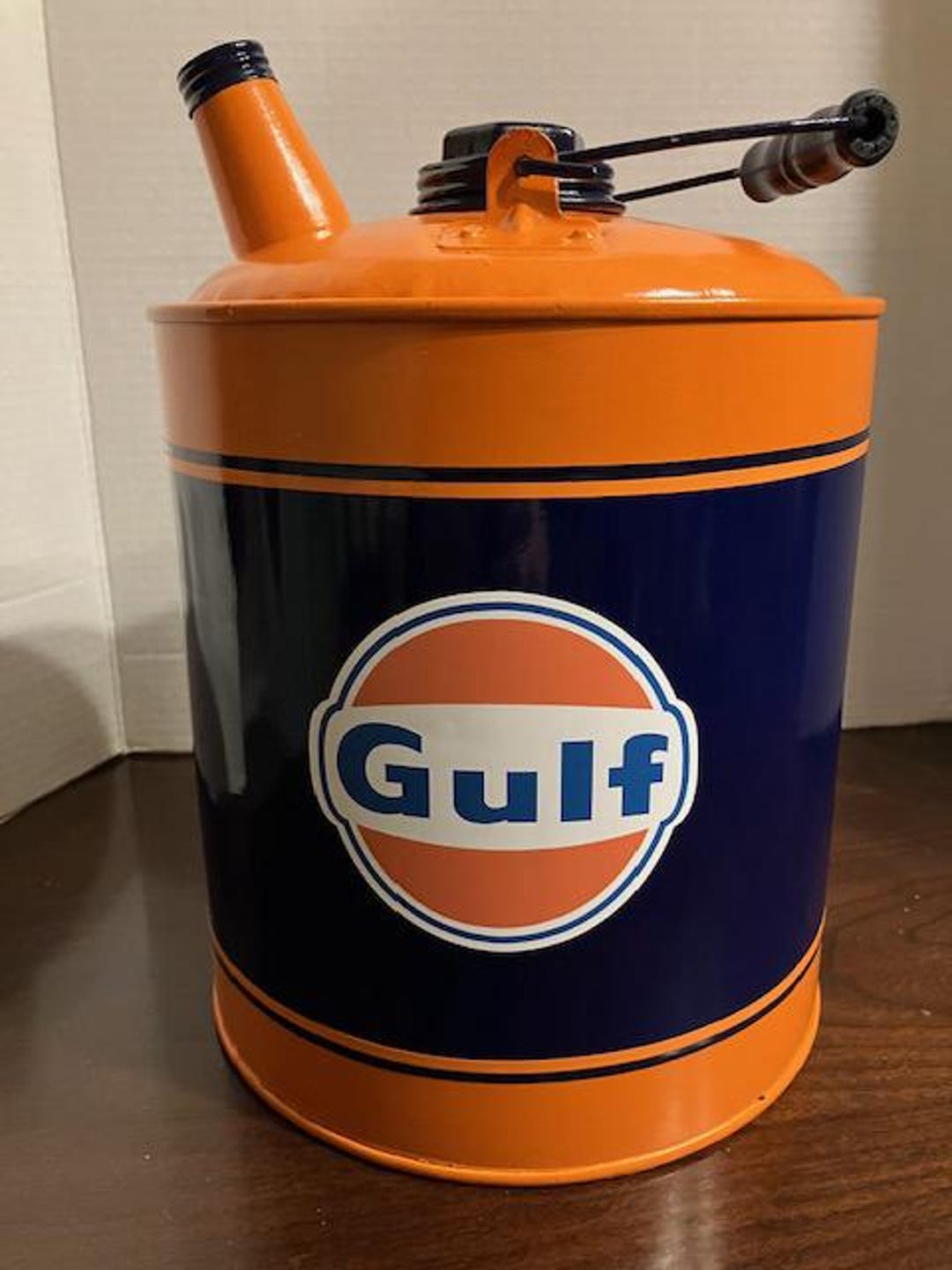 GULF Vintage GAS Kerosene CAN Station Coal Oil 2-3 Gallon Star Decal ...