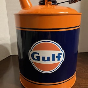 Vintage Gulf Oil Can - Etsy