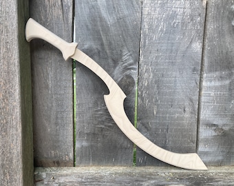 Khopesh Wood Cosplay Prop