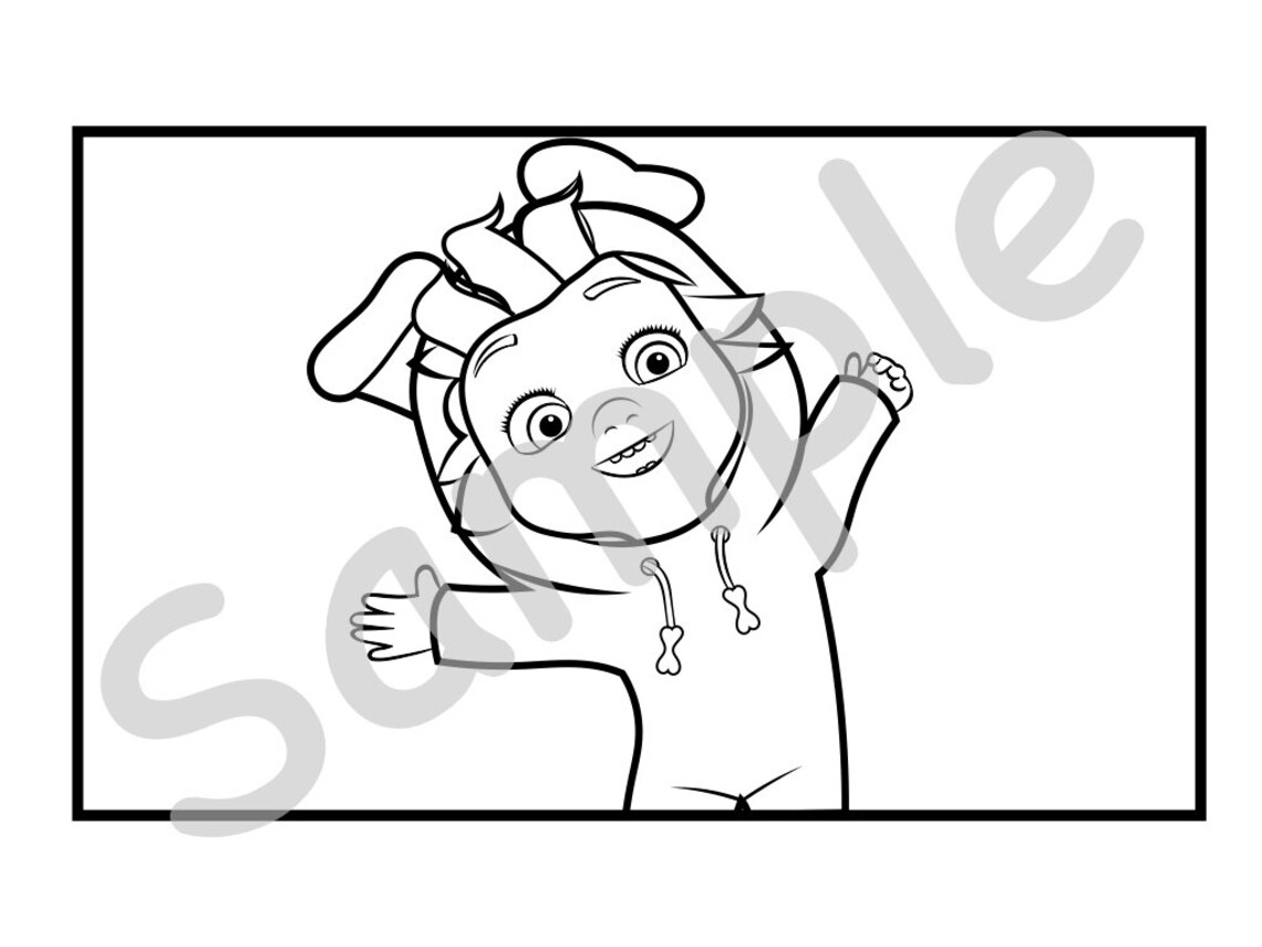Set of 5 Dave and Ava Printable Coloring Pages Great for | Etsy Canada