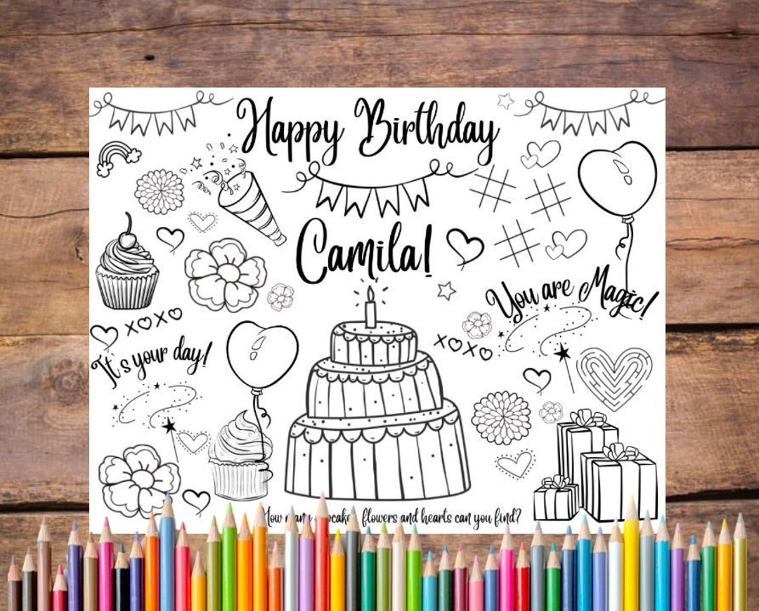 Happy Coloring Book Day ~ Custom Coloring Page Activity 
