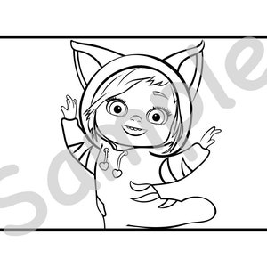 Set of 5 Dave and Ava Printable Coloring Pages Great for | Etsy