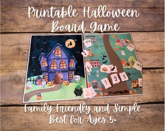 Halloween Game, Fall Game, Halloween Activity, Halloween Board Game, Trick or Treat Board Game, Fall Activity