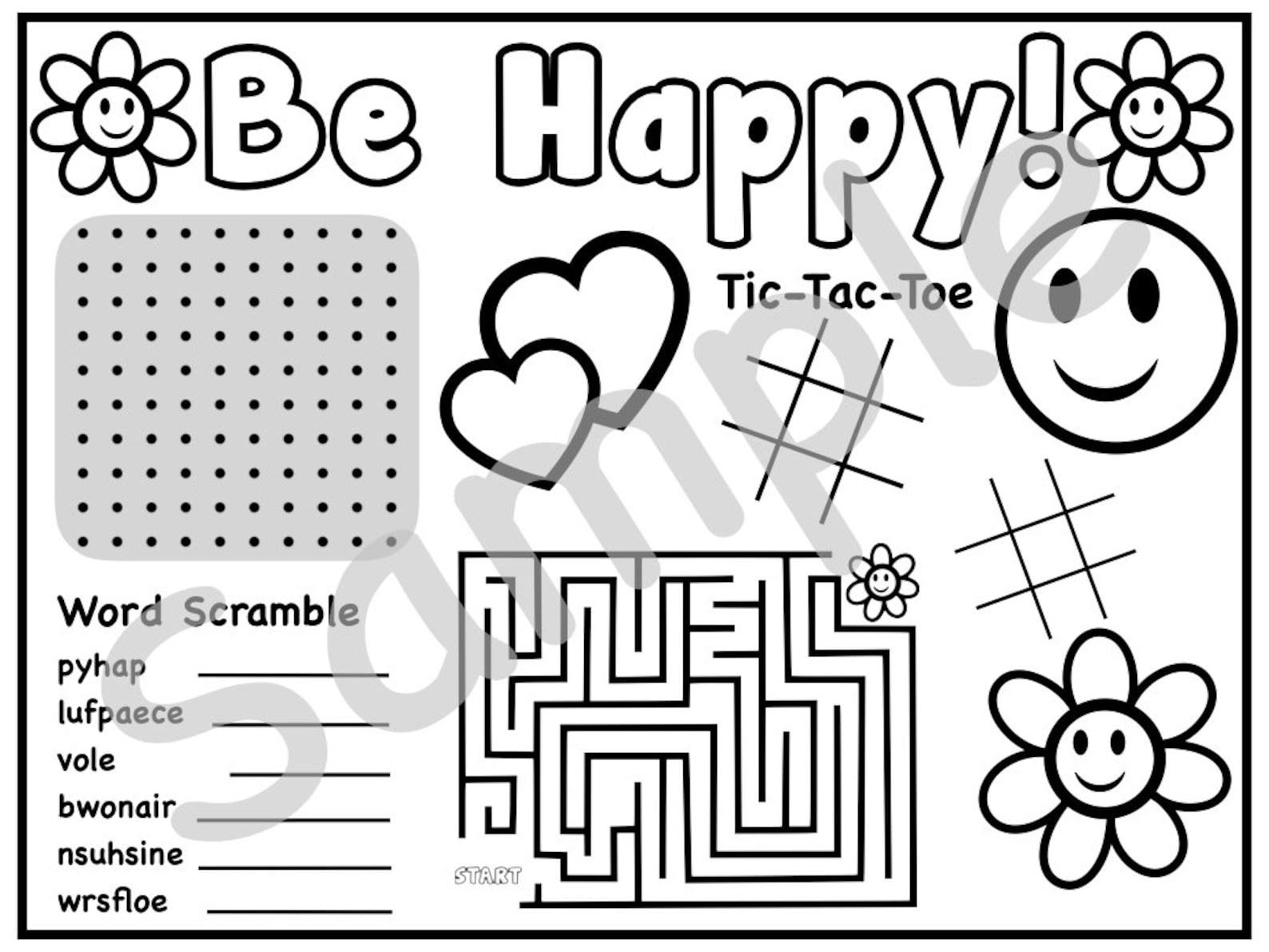 Dont Worry Be Happy Donut Coloring Page Printable Col - vrogue.co