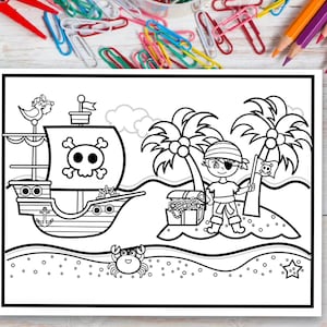 Pirate Coloring Page