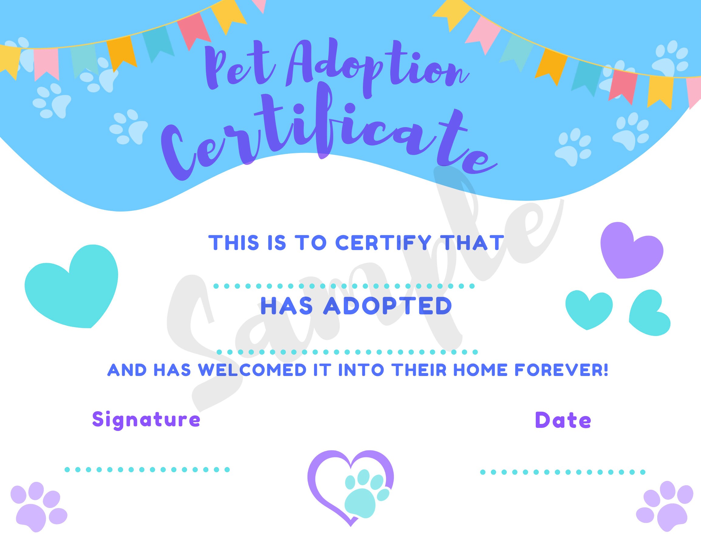 Customizable Puppy Adoption Birthday Party Printable and - Etsy