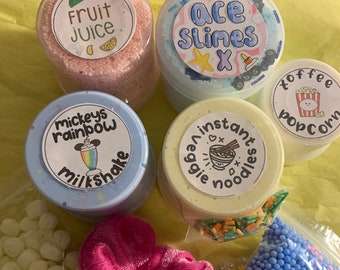 Pack of 4 mystery slimes!  Uk seller