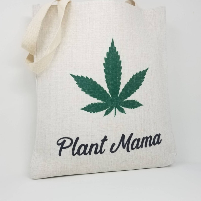 Hemp Market Bag Growing Food|Plant Lady Stoner Gift Cannabis Plant Mama Tote Bag