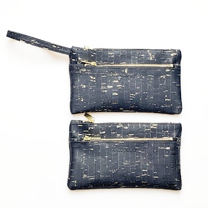 Geldbörse, Kork, Portemonnaie, Clutch, Reißverschluss Tasche, Münzgeldbeutel, Nachhaltig