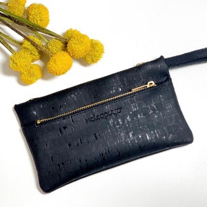 Geldbörse, Kork, Portemonnaie, Clutch, Reißverschluss Tasche, Münzgeldbeutel, Nachhaltig