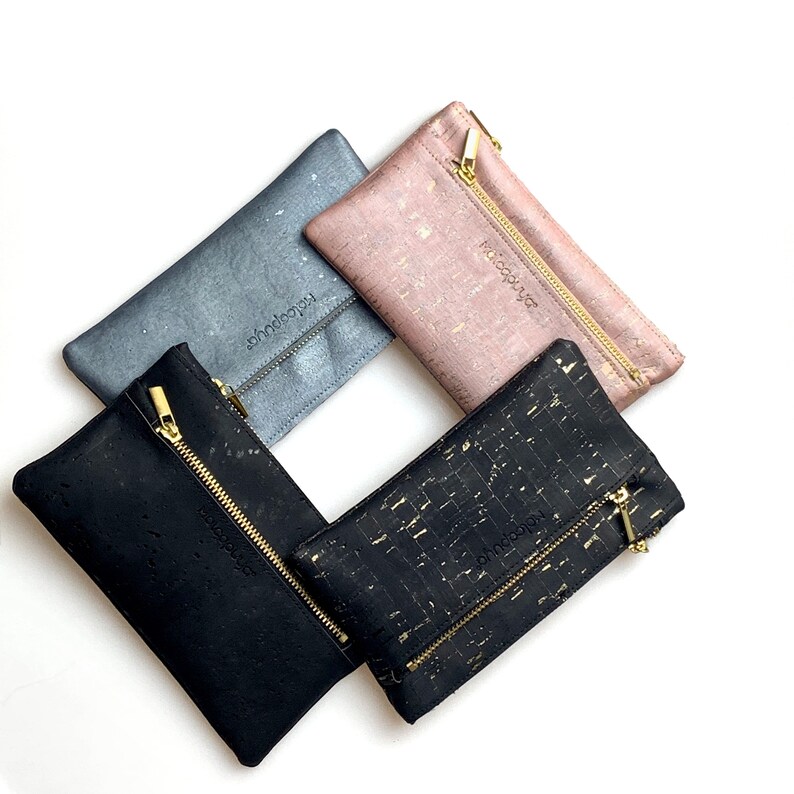 Purse, Cork, Wallet, Clutch, Zipper Bag, Coin Purse, Sustainable Etsy