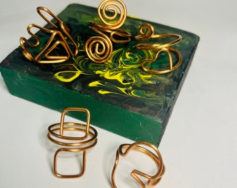 Copper Ring Set