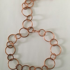 Adjustable, Chain Linked, Copper Necklace