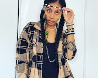 Feather, Crystal, Beaded Headband, Head Piece