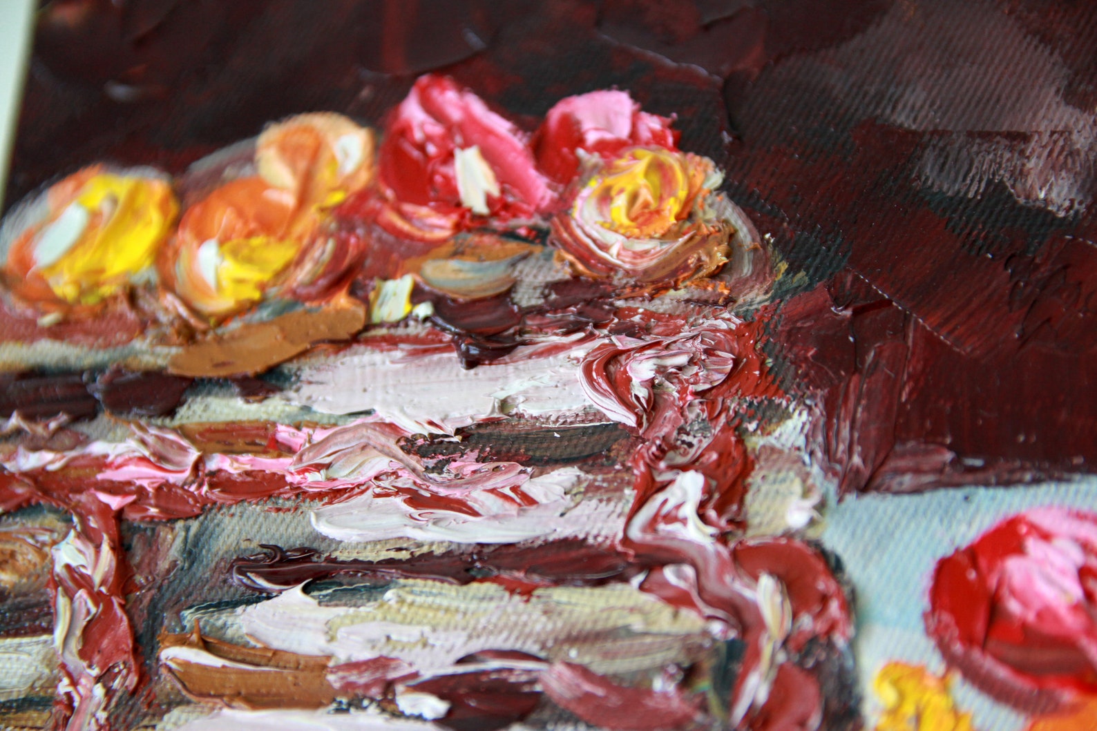 Dessert Painting Food Original Art Kitchen Art Sweet Artwork Etsy