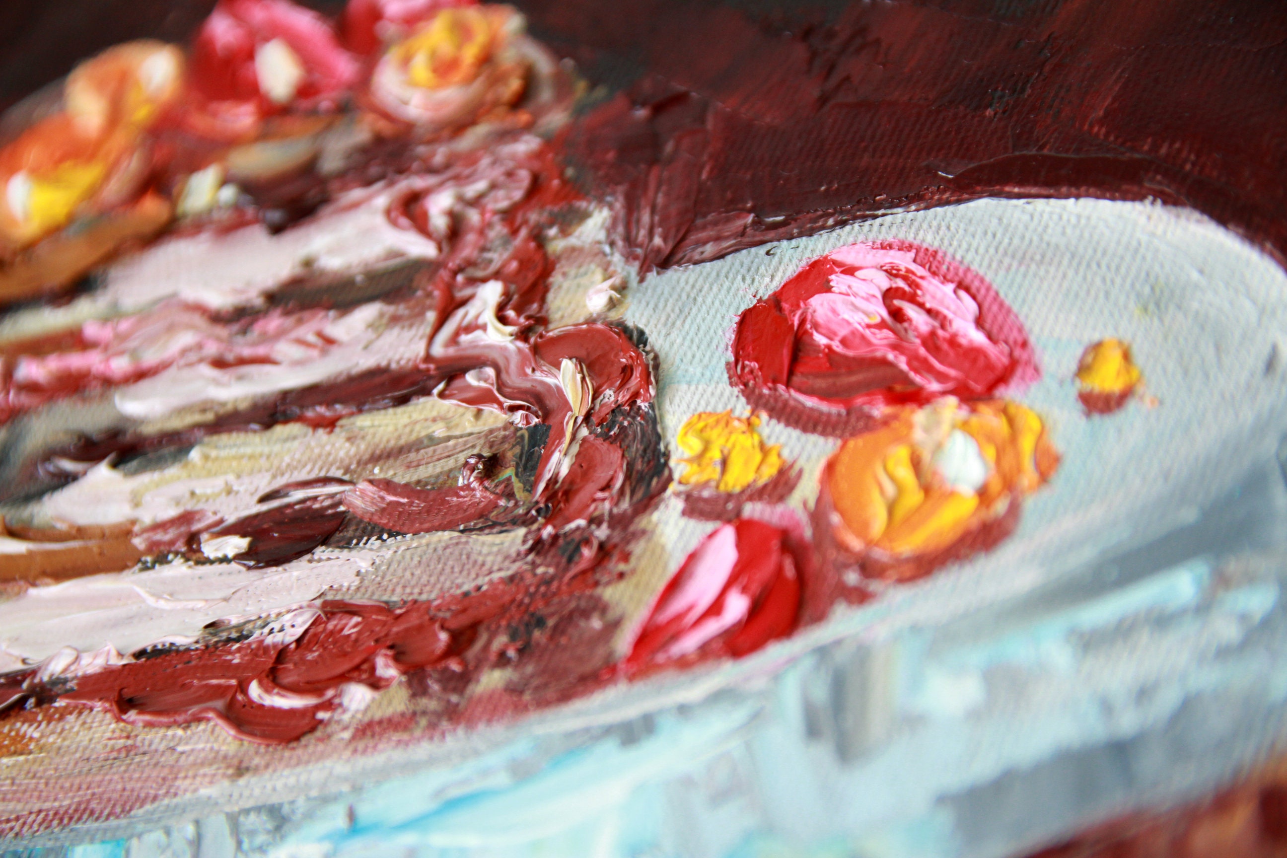 Dessert Painting Food Original Art Kitchen Art Sweet Artwork Etsy