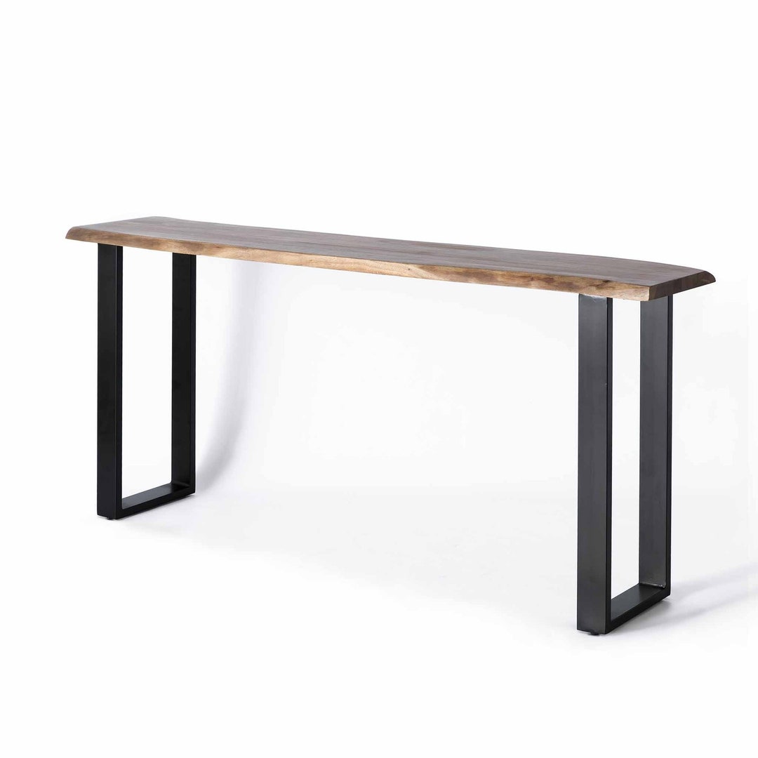 Live Edge Table Narrow Table Hallway Table Console Table Etsy