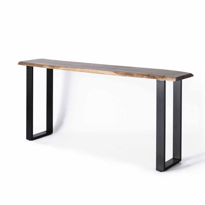 Live Edge Table Narrow Table Hallway Table Console Table Etsy