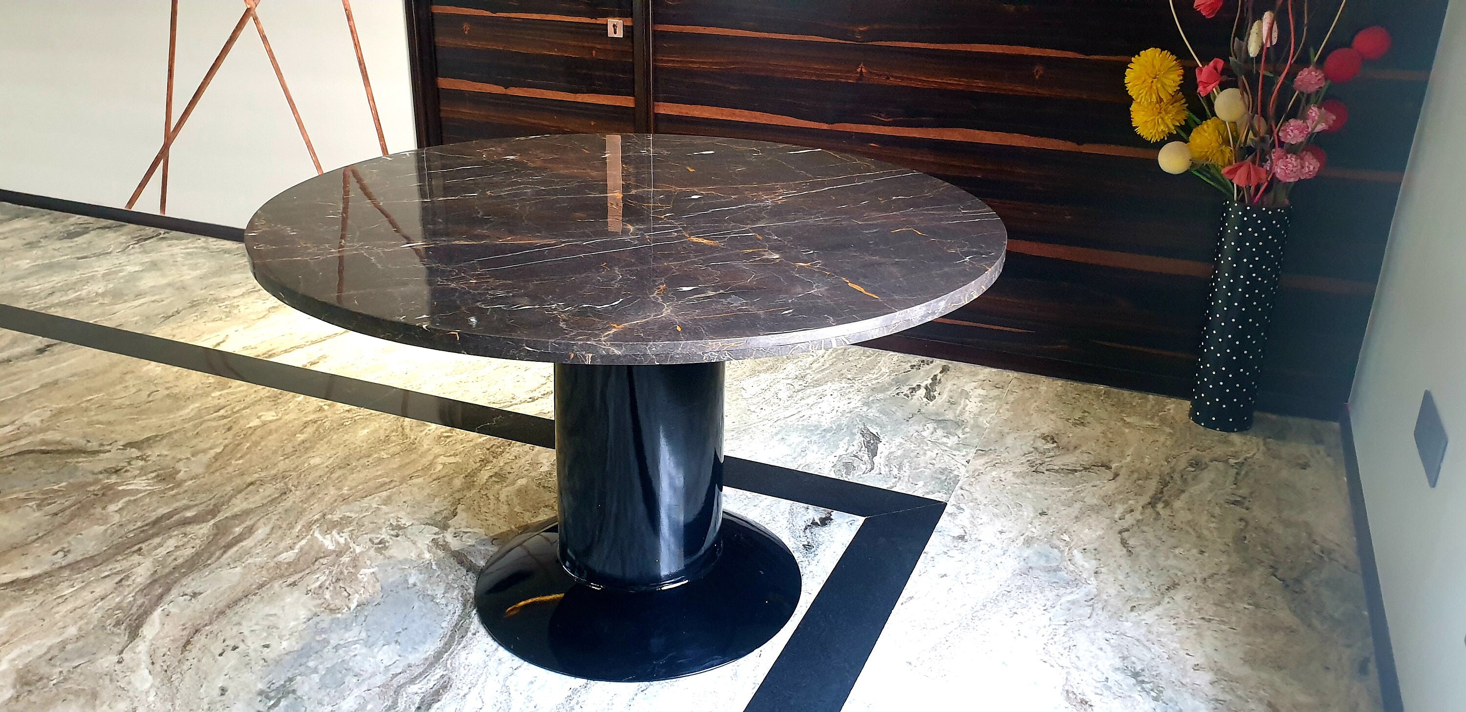 Runder Marmor Esstisch Runder Esstisch 100% echter Marmor | Etsy