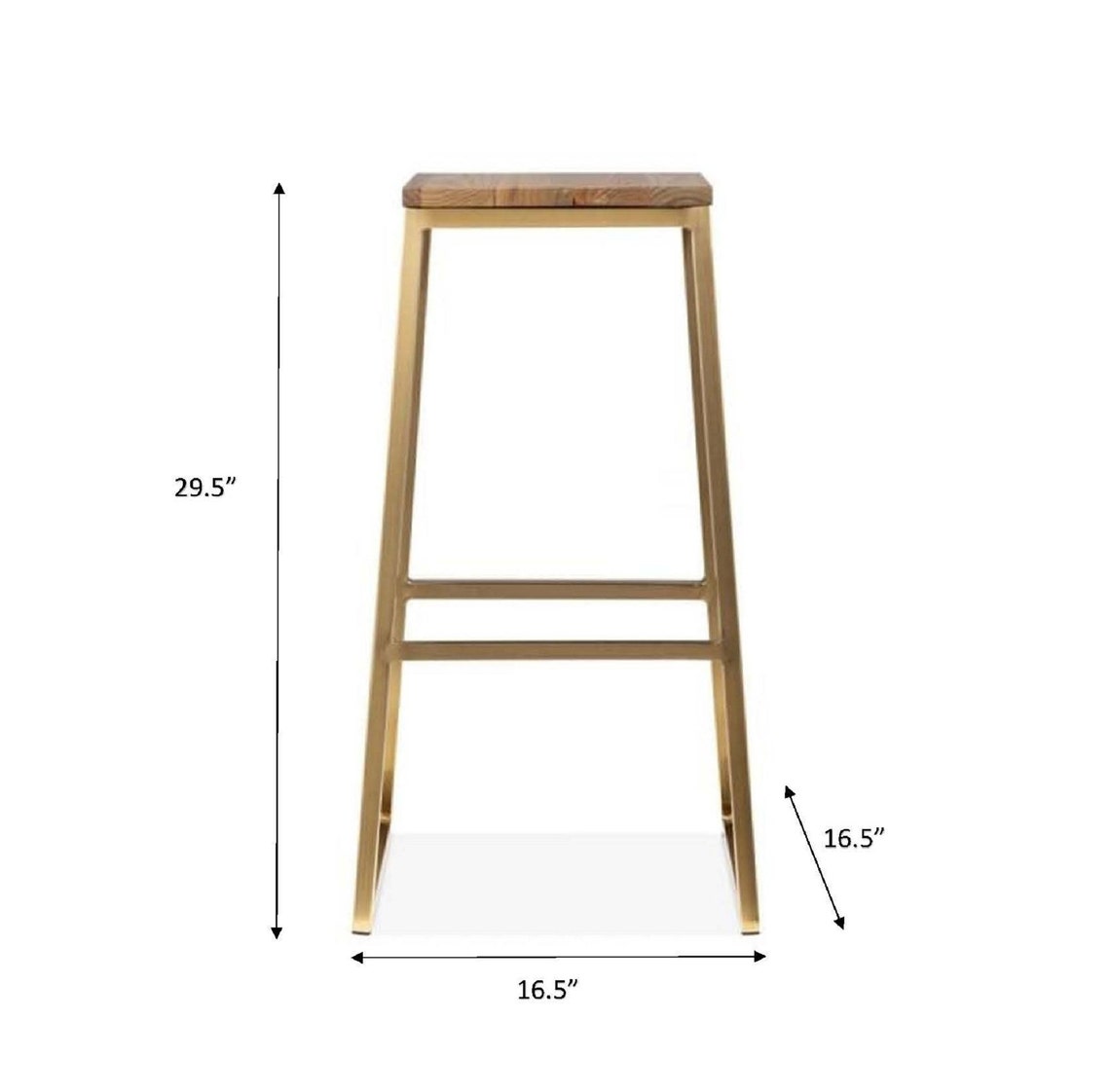 Bar Stool Square Top Bar Stool Industrial Stool Industrial Etsy