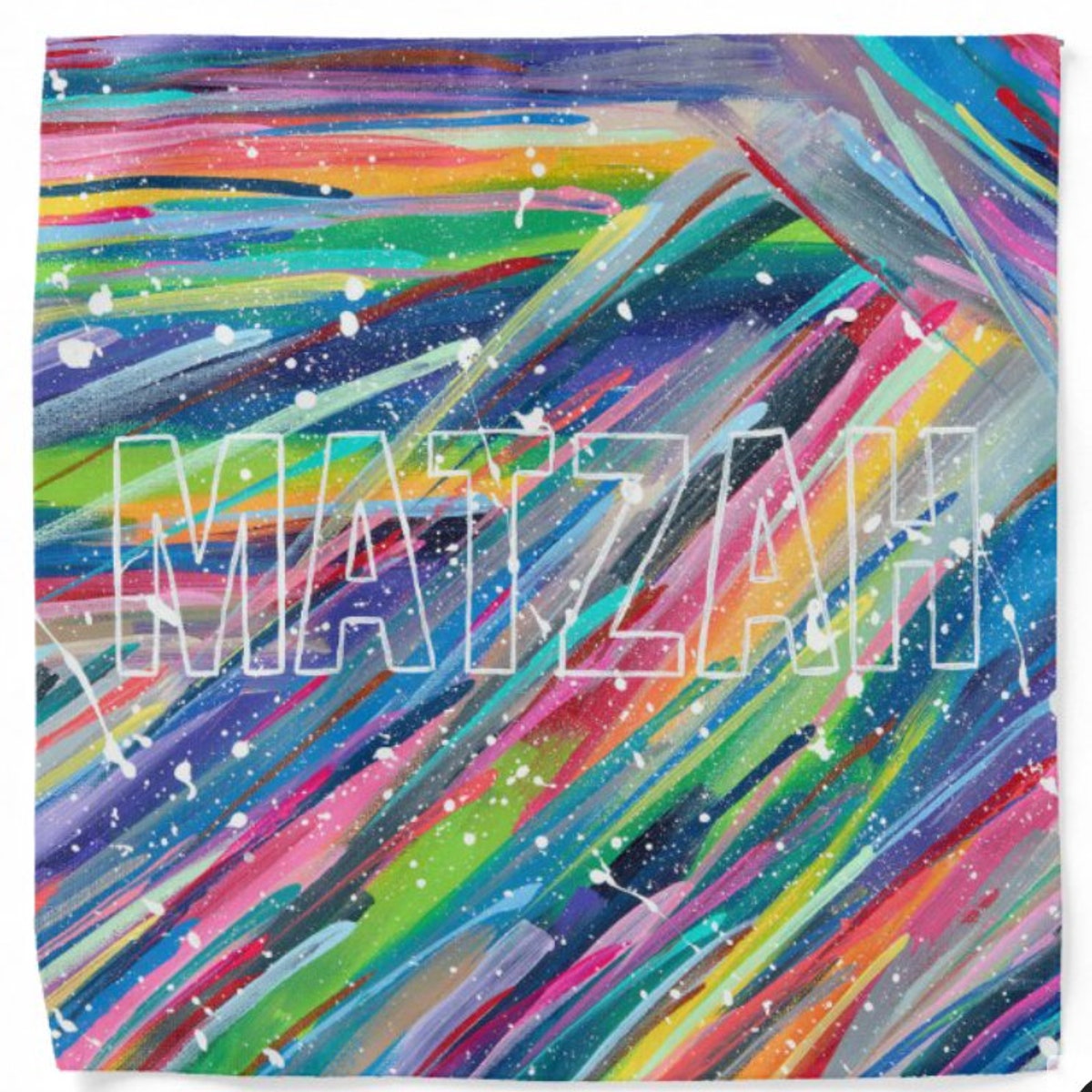 Matzah Splatter Paint Matzah Cover Passover Matzah Covers Modern Judaica Passover Decor Unique Jewish Gifts 18x18 Inches - Etsy