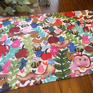 Rosh Hashanah Table Runner: Hand-painted Cotton Jewish Decor - Etsy